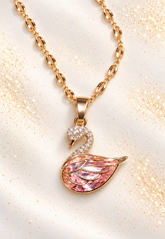 Blush Swan Pendant