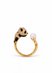 Panda Charm Golden Ring