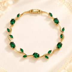 Emerald Green Tulip Bracelet