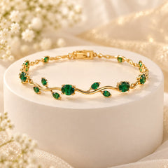 Emerald Green Tulip Bracelet