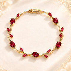 Vine Red Tulip Bracelet
