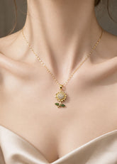 Rising Sunflower Pendant "Adjustable Chain"
