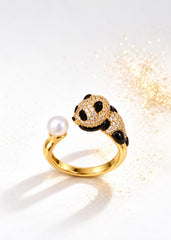 Panda Charm Golden Ring
