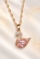 Blush Swan Pendant