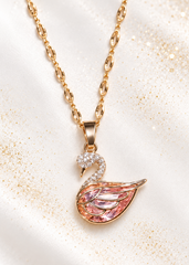 Blush Swan Pendant
