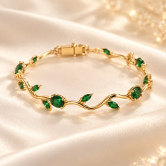 Emerald Green Tulip Bracelet