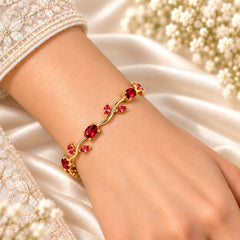 Vine Red Tulip Bracelet