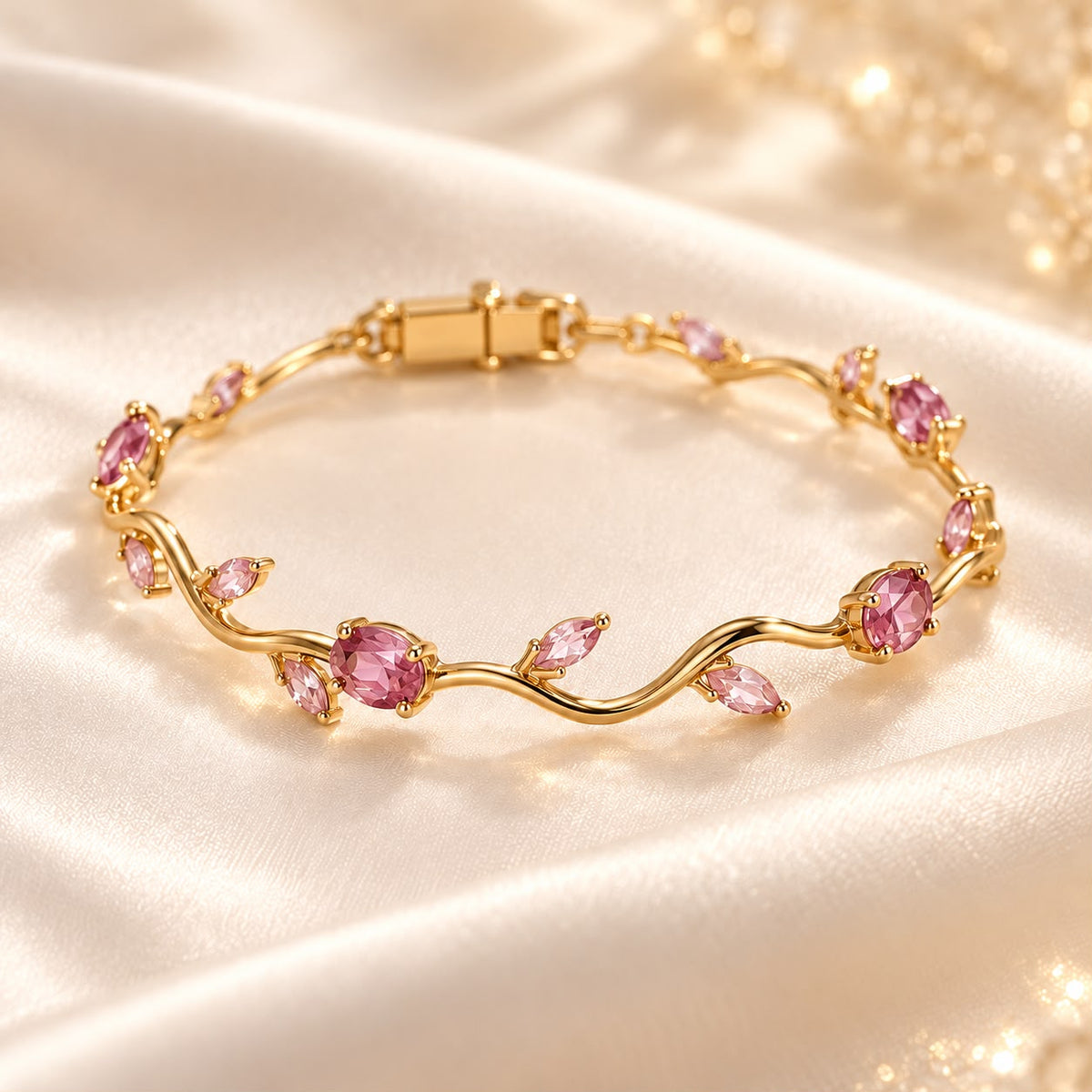 Blush Pink Tulip Bracelet