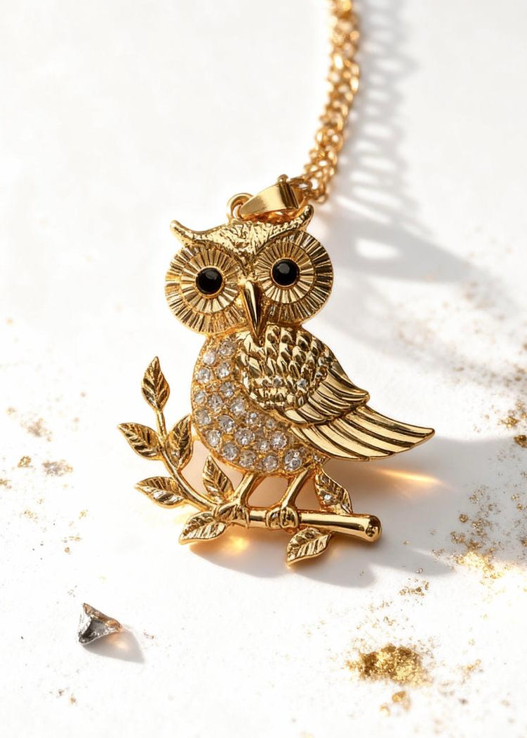 Guardian Owl Pendant "Adjustable Chain"